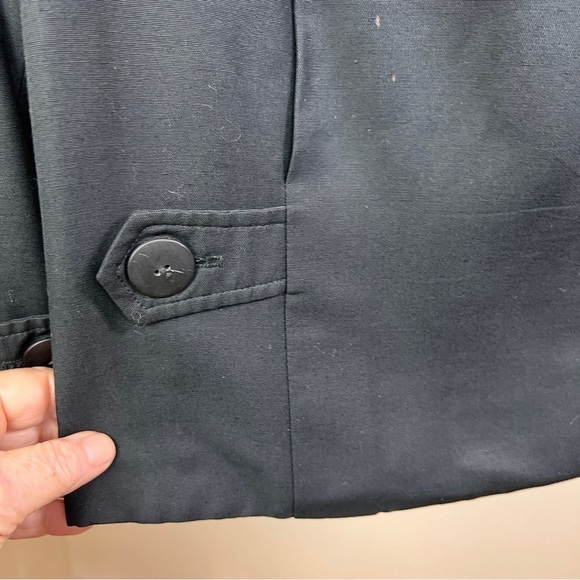 J’ENVIE SPORT NEW YORK Black Zip Lightweight Lined Linen Like Jacket. Size 8 - Picture 4 of 9